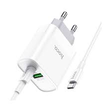 HOCO 20W CHARGER TYPEC+USB C80A