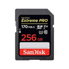 SANDISK EXTREM PRO SD CARD 256GB